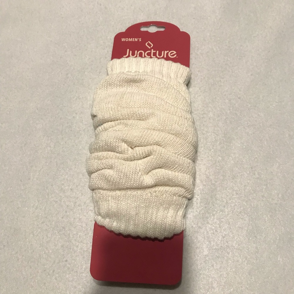 Juncture leg warmers, cream, NWT